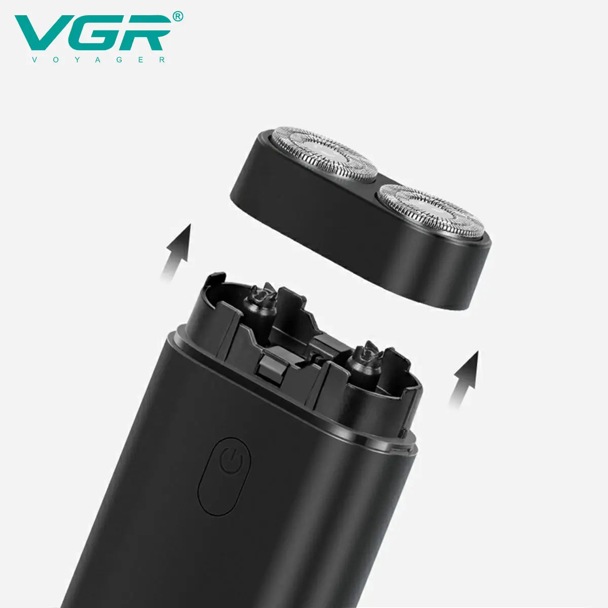 VGR 341 mini single blade cordless beard trimmer razor rechargeable foil electric face body shaver for men home shaving razor Peaceful Pleasures Health and Wellness