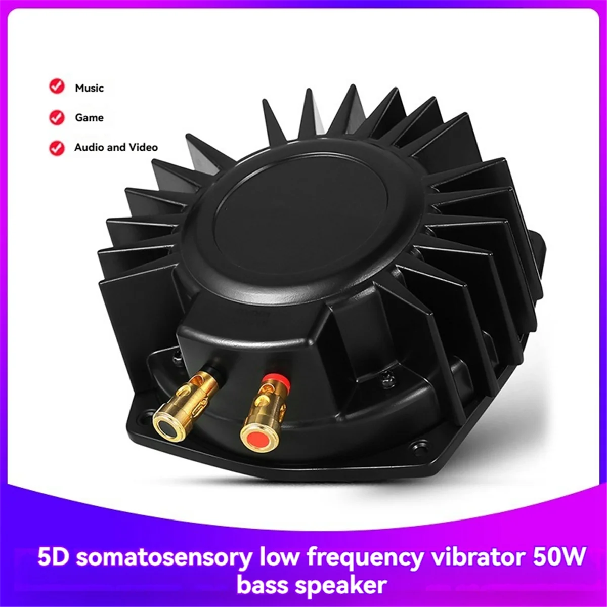 50W Bass Shaker Vibration Speaker | Home Theater & Car Seat Peaceful Pleasures Health and Wellness