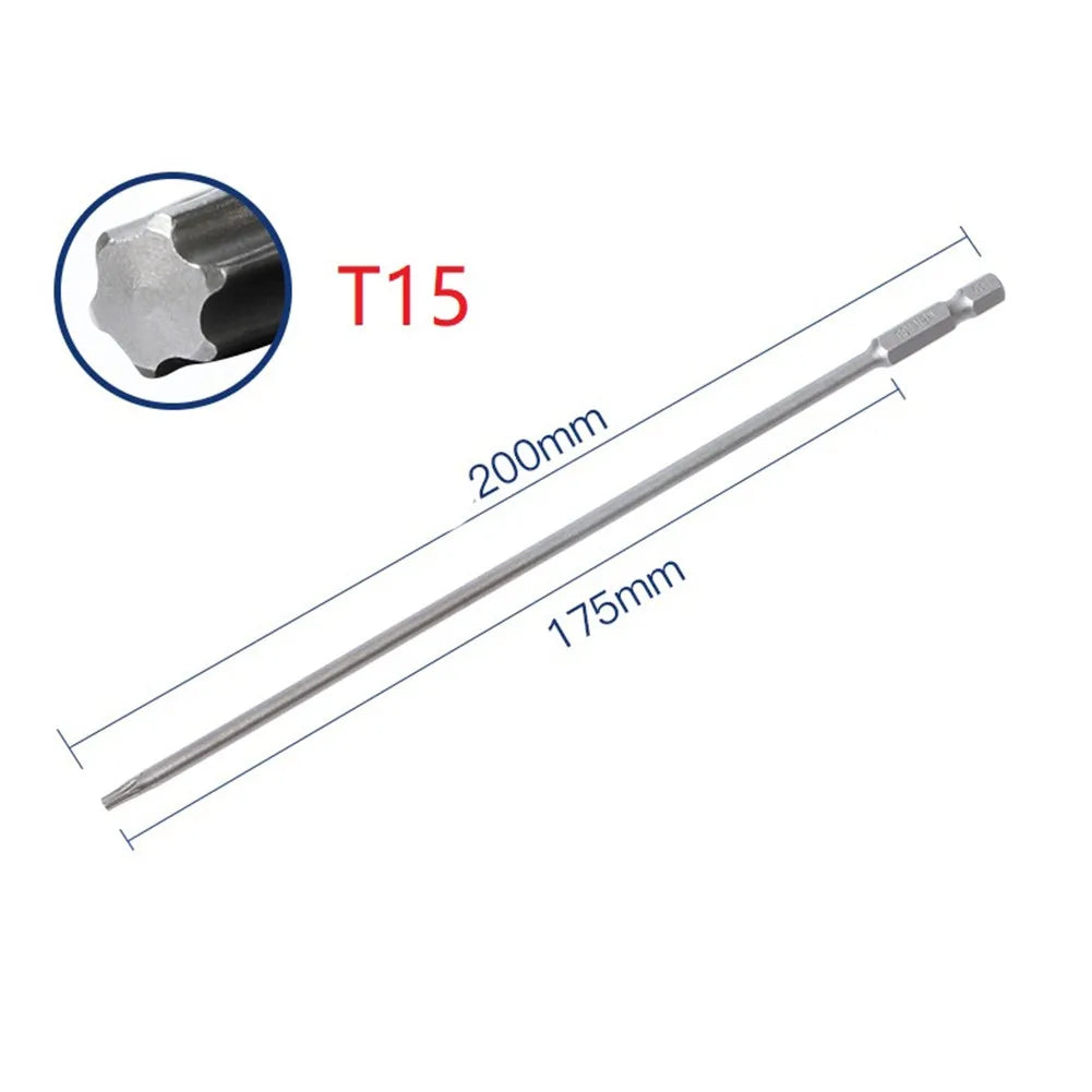 Extended Screwdriver Bit 1 4 Magnetic Torx Alloy Steel T10 T15 T20
