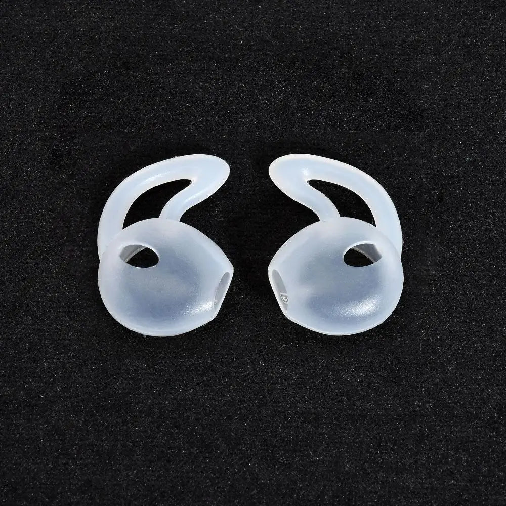 1 Pair Silicone Earphone Holder Anti Drop Prevent Falling Off Silicone Earbud Covers Anti Falling Headphone Pads Yoga Peaceful Pleasures Health and Wellness transparent