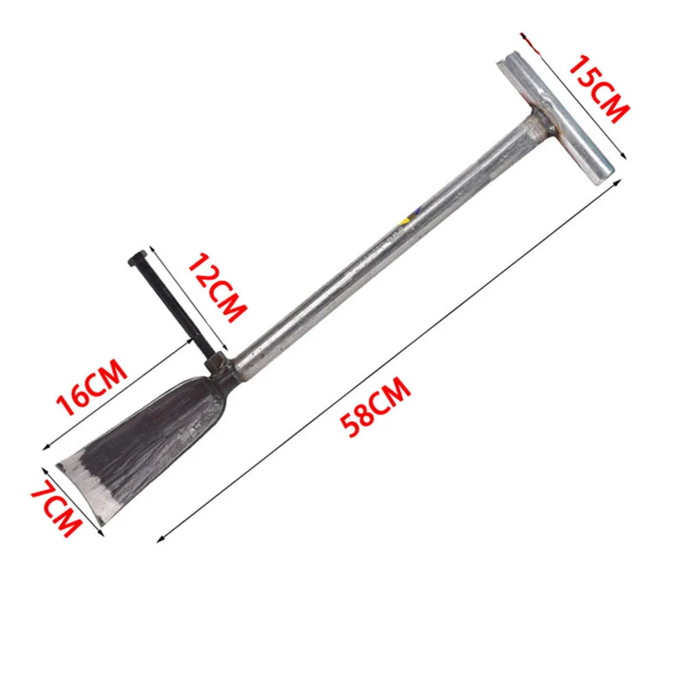 Manganese Steel Digging Shovel with Pedal | Long Handle Spade