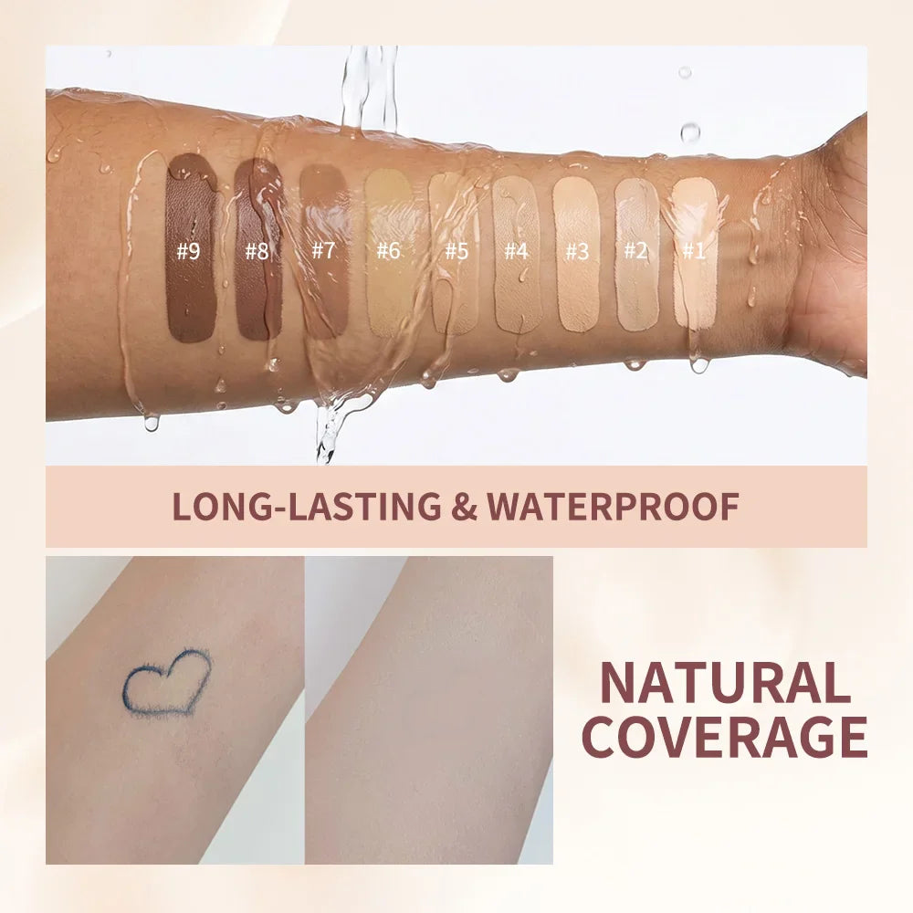 ibcccndc Matte Foundation – Waterproof, Long-Lasting, 9 Shades