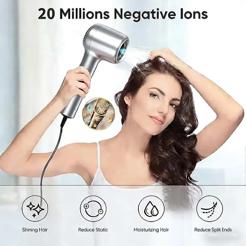 1600W High-Speed Ionic Hair Dryer with Cutting-Edge Technology for Rapid Drying and Healthy Hair Care for Outdoor Use Peaceful Pleasures Health and Wellness