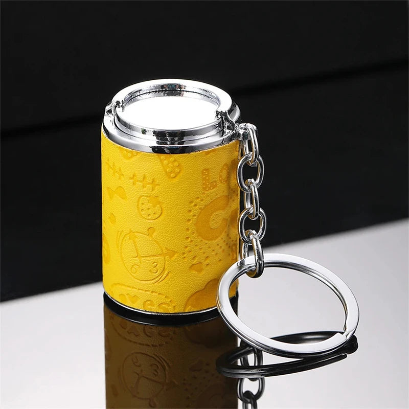 Metal Coin Tube Keychain – Portable Coin Storage Pendant