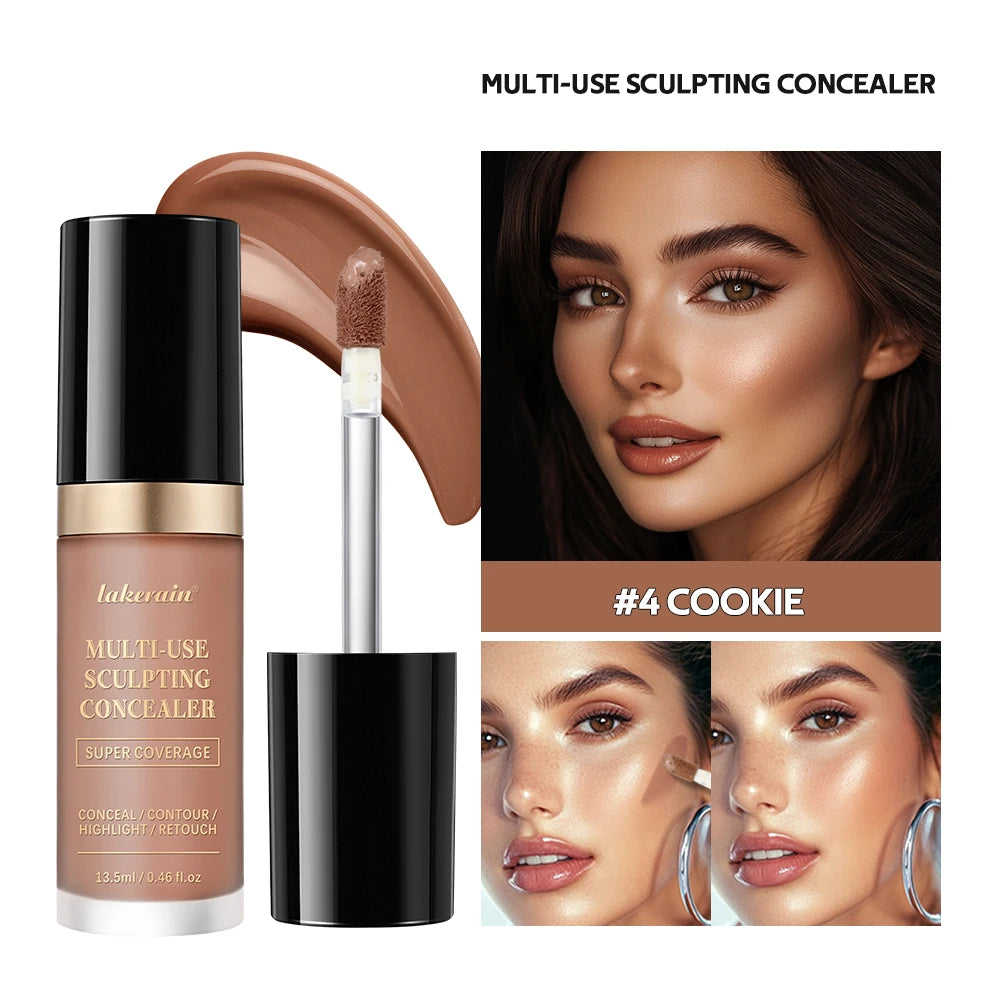 Multi-Use Foundation Long-lasting Matte Waterproof Oil Hight Full Coverage Highlight and Retouch Face Makeup for Women Lakerain Peaceful Pleasures Health and Wellness 4 COOKIE