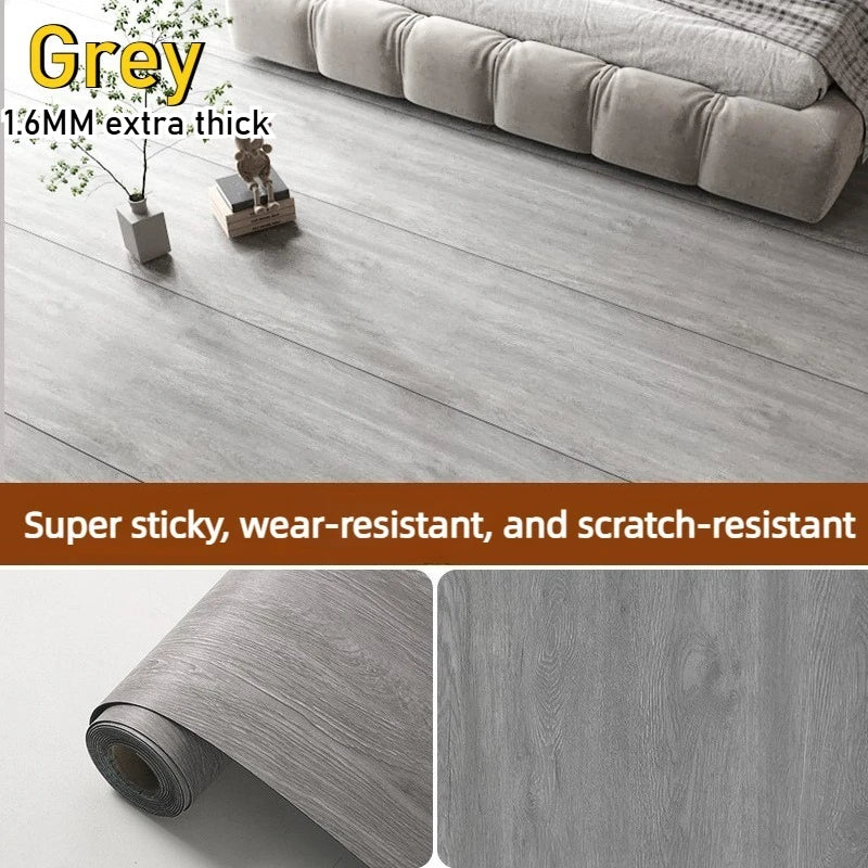 Wood Grain Floor Sticker | Self-Adhesive Waterproof Non-Slip Tile