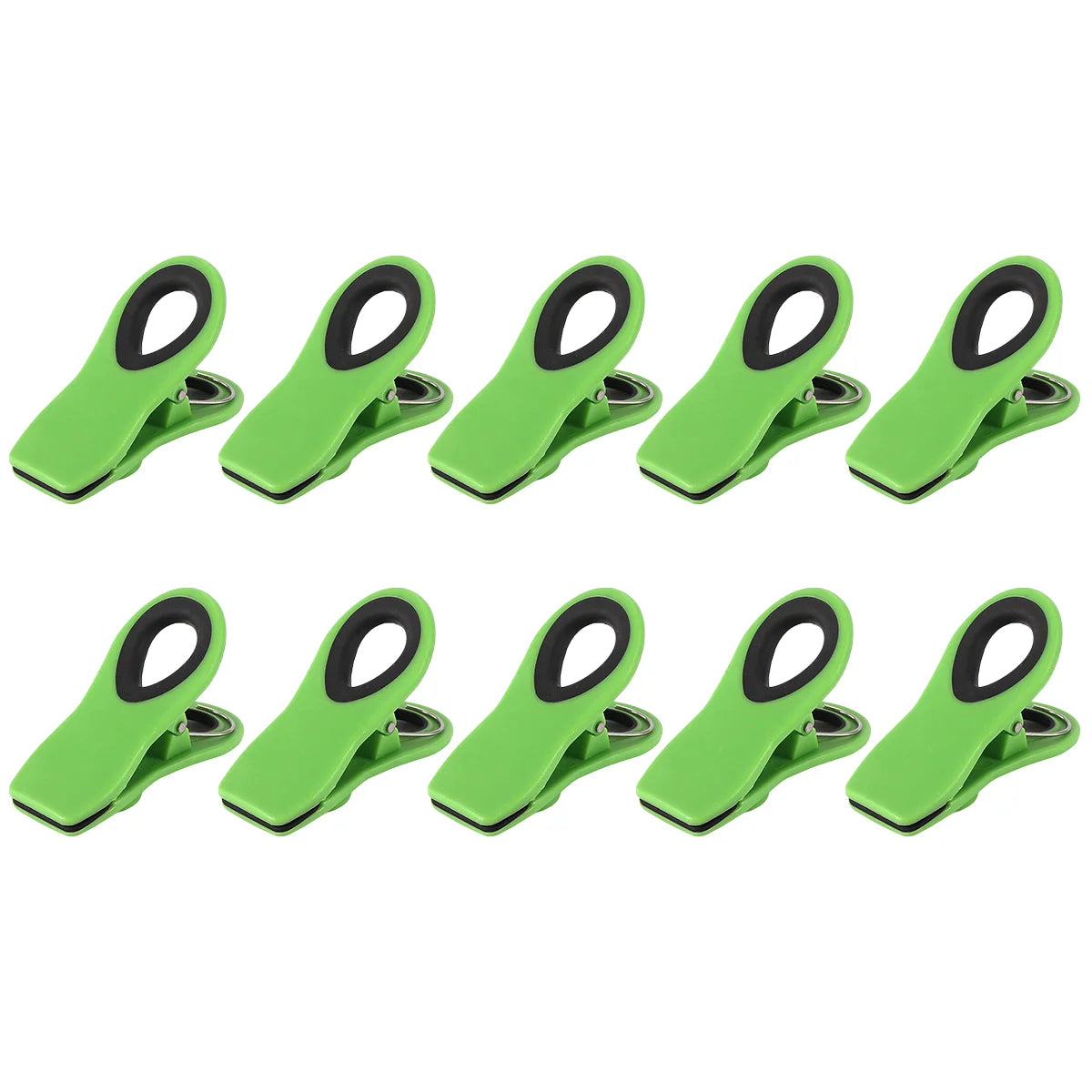 4/6/10 Pack Chip Clips, Magnetic Bag Clips with Air Tight Seal for Food Storage, Multicolor Peaceful Pleasures Health and Wellness 10pcs Green