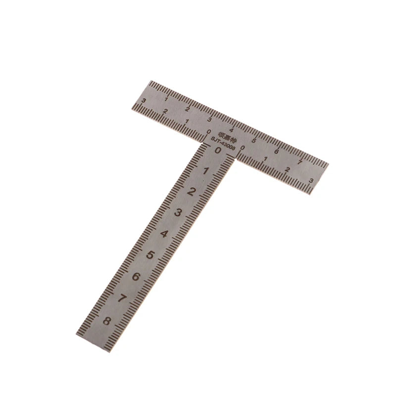 Mini T/L Square Ruler – Stainless Steel 90° Measuring Layout Tool