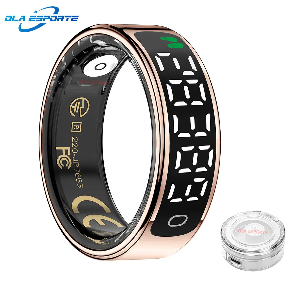 2025 Smart Ring Display | Health Tracker 5ATM | Ola Esporte