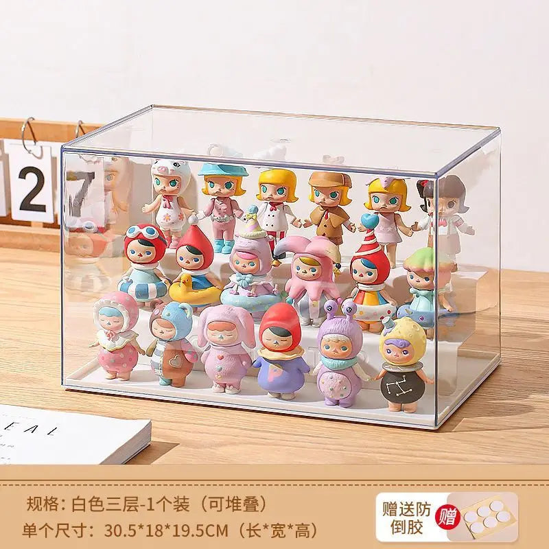 Clear Acrylic Pop Doll Display Box – Dustproof Storage Case