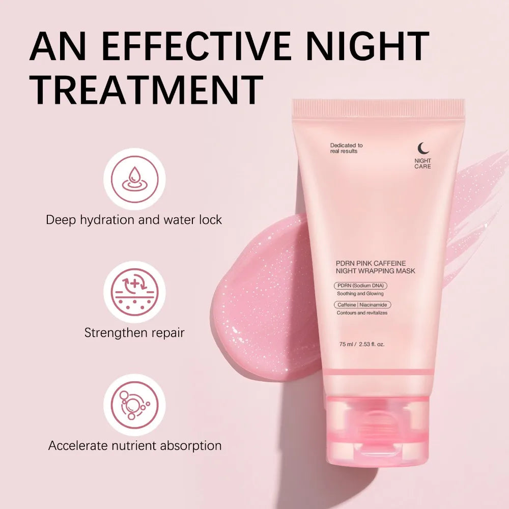 Korean Night Collagen Sleep Mask: Gently Firms, Reduces Puffiness for Refined Contours & Glass-Like Skin Peaceful Pleasures Health and Wellness