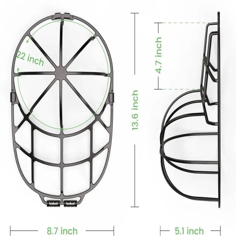 Multifunctional Baseball Cap Washer Fit for Adult/Kid's Hat Washer Frame/Washing Cage Double-deck Hat Cleaners Shaper Protector Peaceful Pleasures Health and Wellness