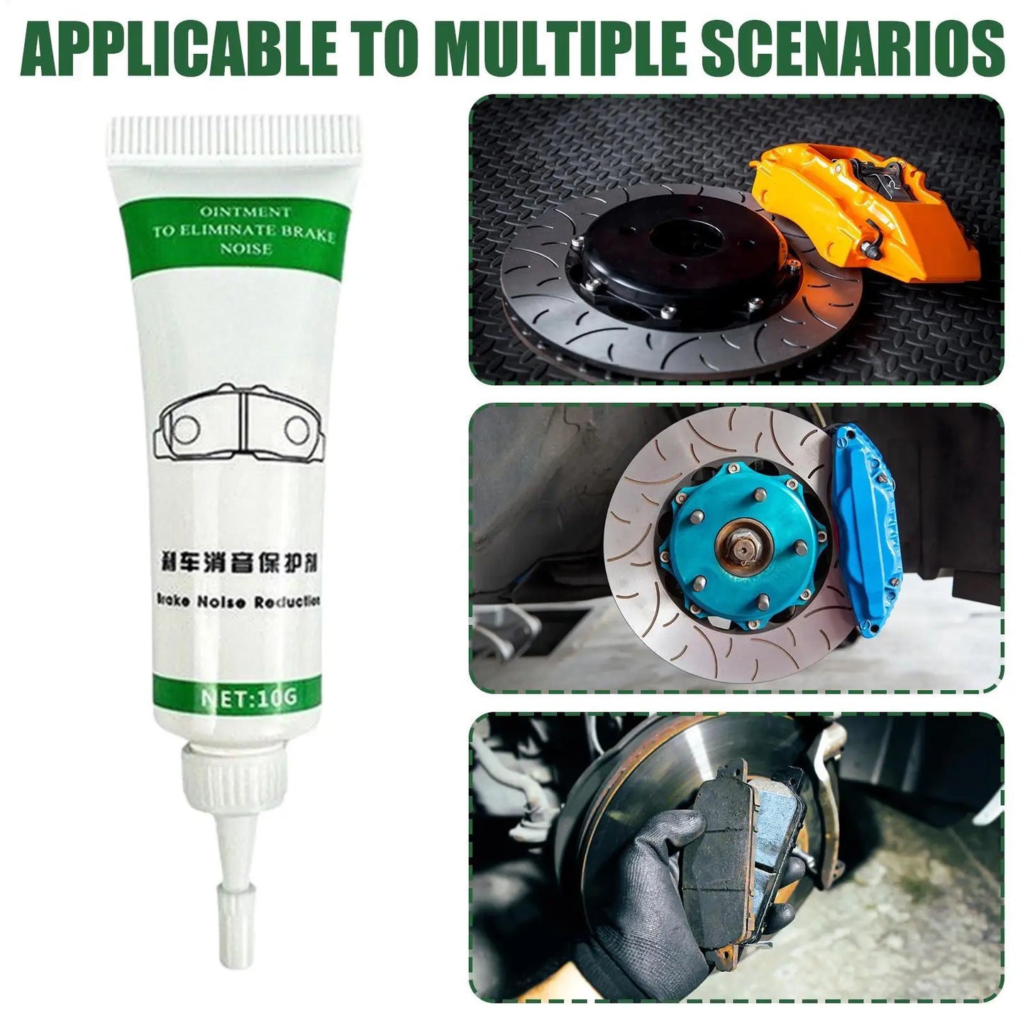 10g Brake Pad Grease | Noise Reduction & Heat-Resistant Lube