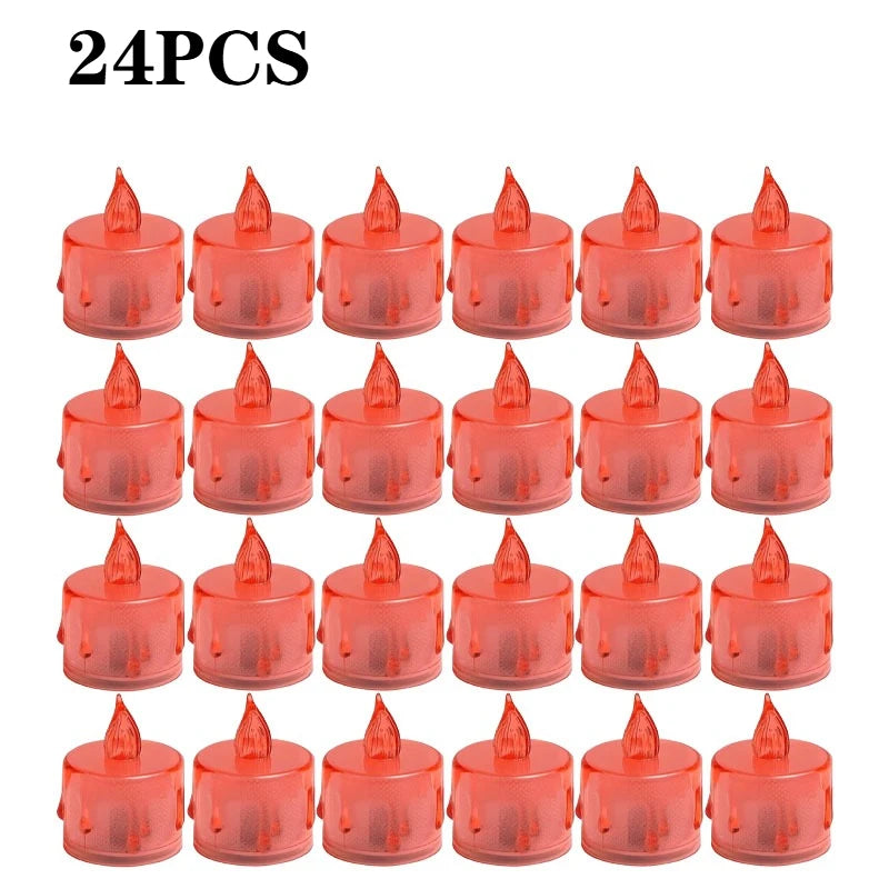 LED Flameless Tea Light Candles | Smokeless Christmas Decor