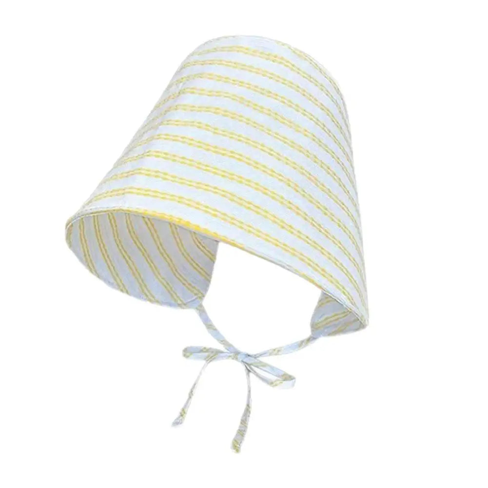 Women's Striped Bucket Hat UPF 50+ Wide Brim Beach Sun Hat