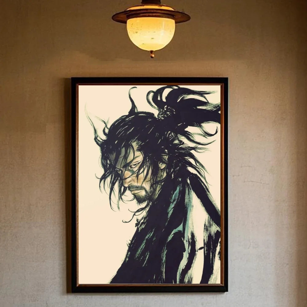 Vagabond Manga Poster – HD Waterproof Sticky Wall Art Decor Manga Wall Poster Peaceful Pleasures Health and Wellness z17 30X40cmNoframe
