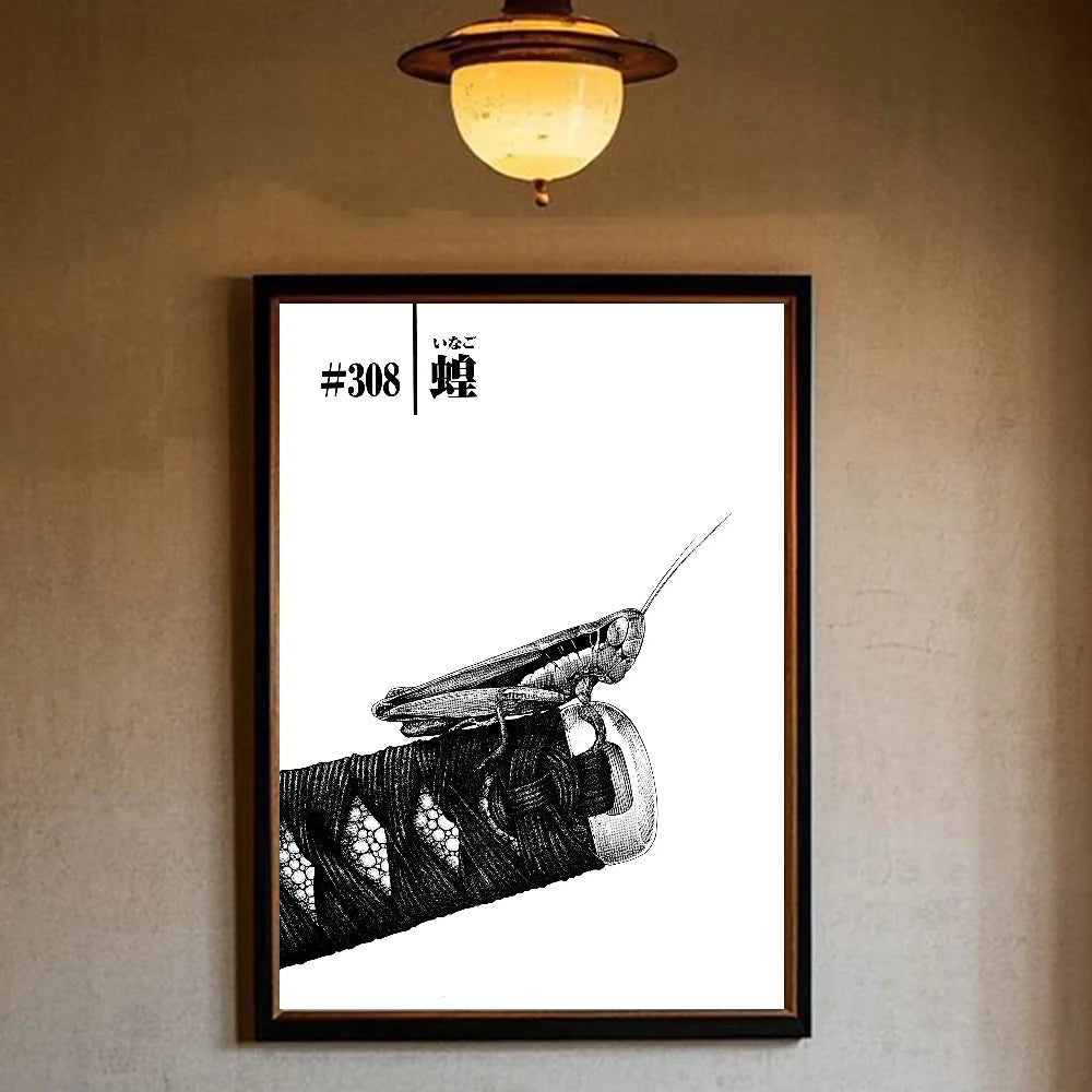 Vagabond Manga Poster – HD Waterproof Sticky Wall Art Decor Manga Wall Poster Peaceful Pleasures Health and Wellness z14 21X30cmNoframe
