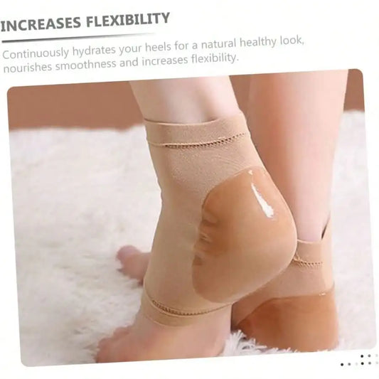 Gel Heel Socks Open Toe | Moisturizing Arch Support – 1 Pair Gel Heel Socks Peaceful Pleasures Health and Wellness
