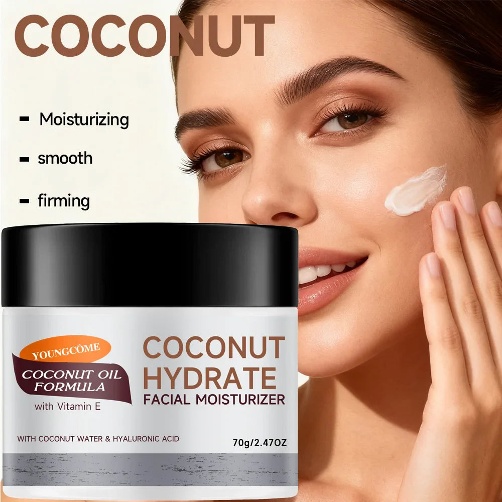 YOUNGCOME Coconut & Vitamin E Face Cream | Deep Hydration