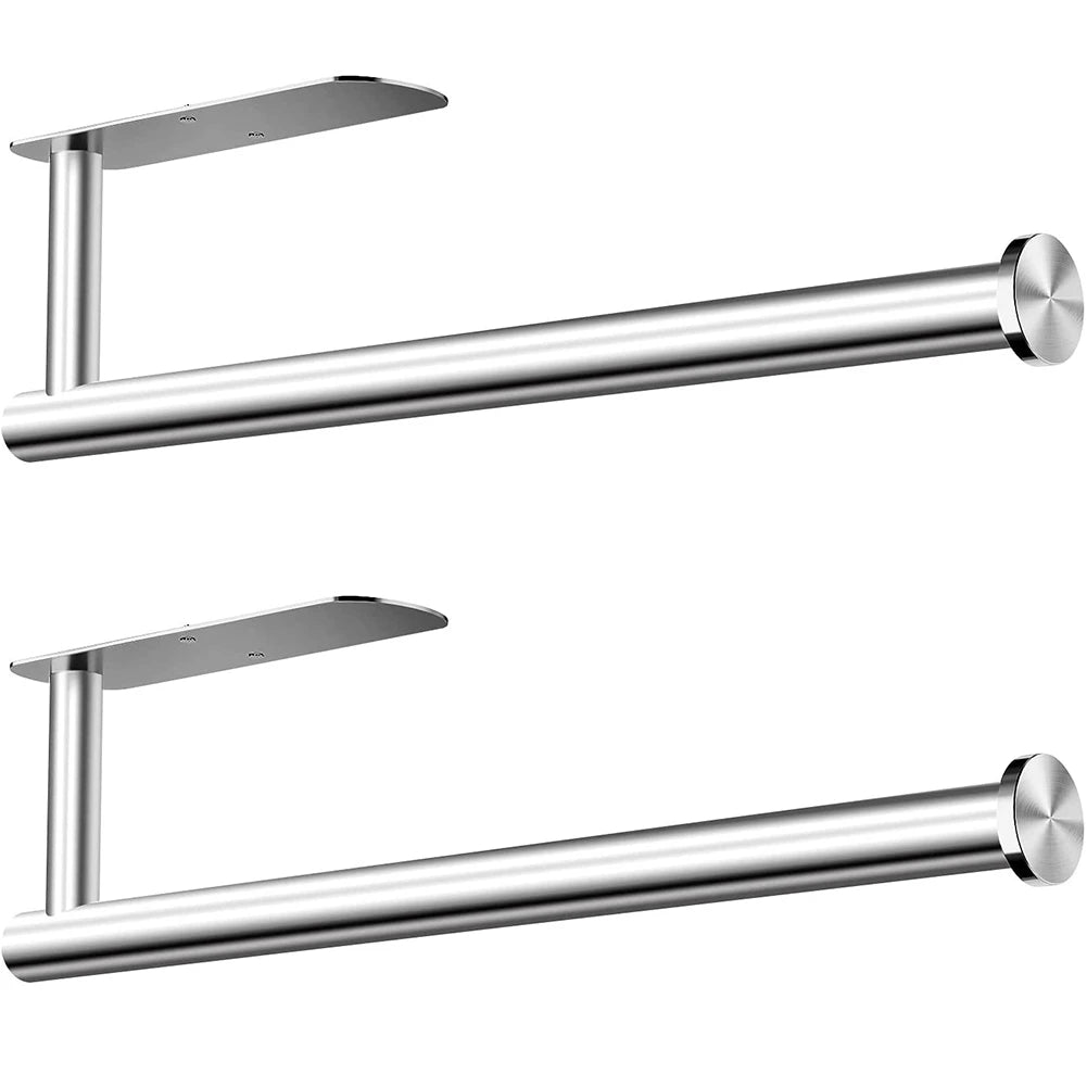 A36T-2X Paper Towel Holder- Self Adhesive Or Drilling Und Er Cabinet Sticky Paper Towel Holder Wall Mount Peaceful Pleasures Health and Wellness
