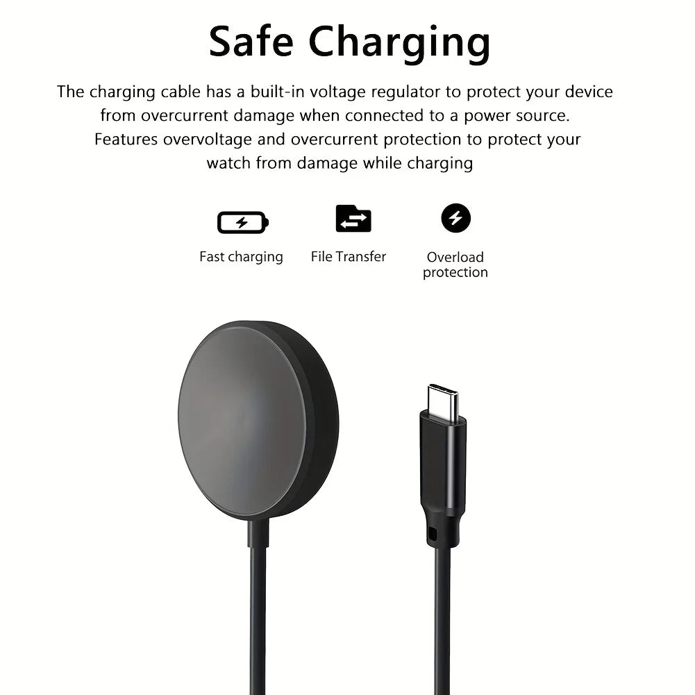 USB-C Samsung Galaxy Watch Charger – Watch 6/5/4/3 Fast Charge Peaceful Pleasures Health and Wellness