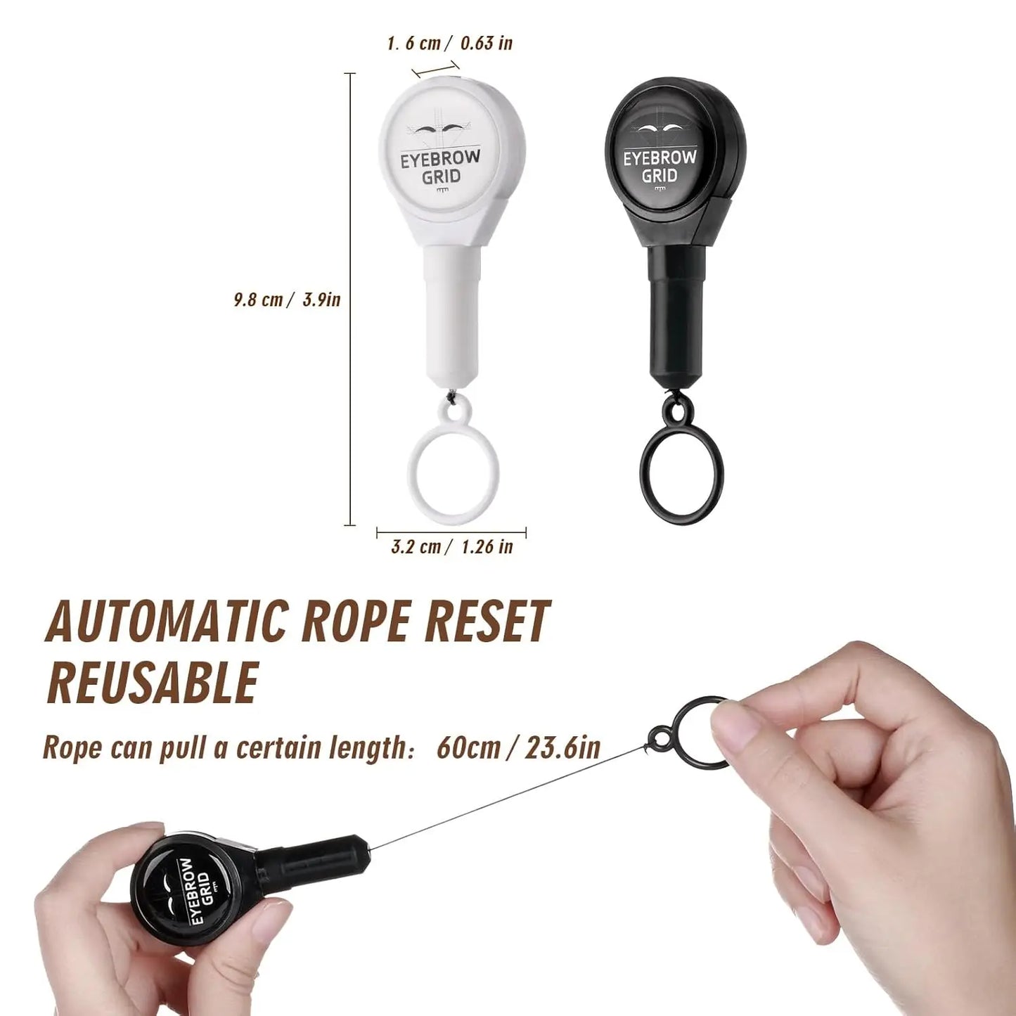 PMU Brow Mapping String | Pre-Inked Retractable Eyebrow Marker