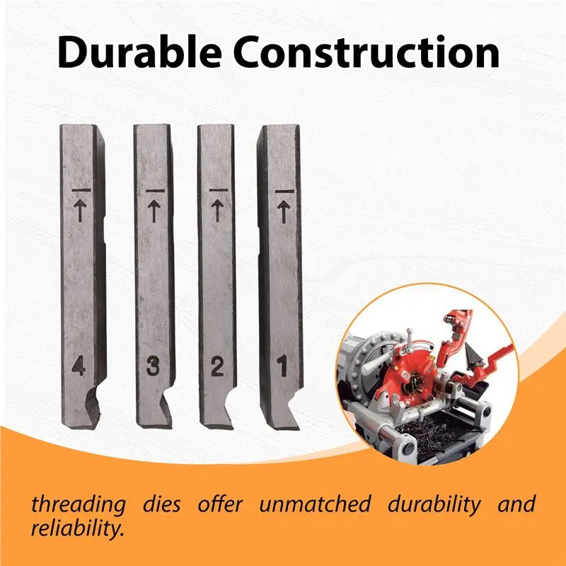 A36T 4-Pack Pipe Threader Dies for RIDGID – 1–2 Inch NPT HSS