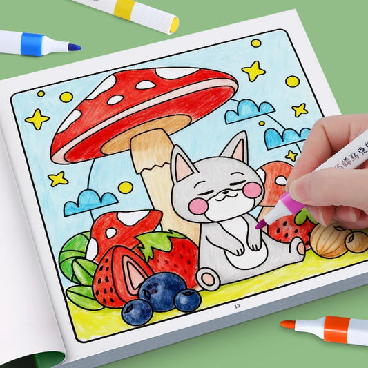 Children's Painted Painting Book Cozy Friend Cute Comfy Coloring Peaceful Pleasures Health and Wellness