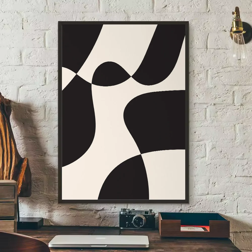 Abstract Bohemian Wall Art Poster | Waterproof PVC Home Decor Wall Art Poster Peaceful Pleasures Health and Wellness z13 30X40cmNoframe