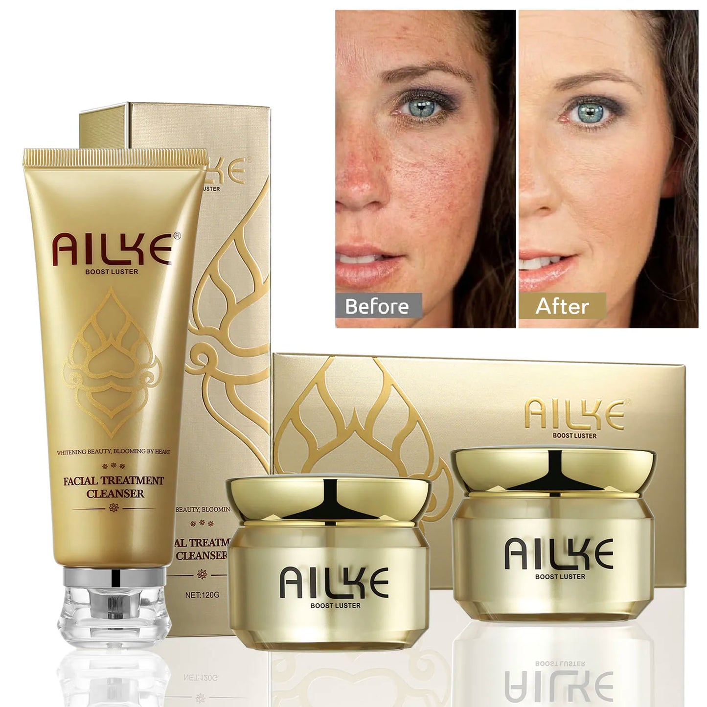 AILKE Glutathione & Niacinamide Brightening Face Cream Set