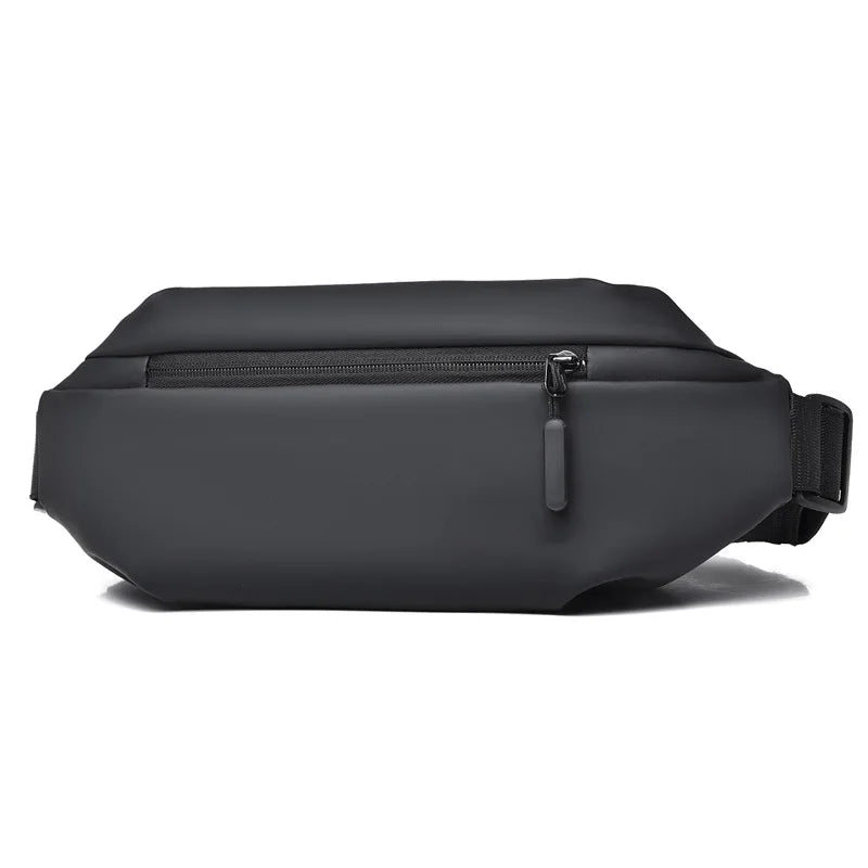 Men's Waterproof Crossbody Bag – PU Messenger Bag for Travel