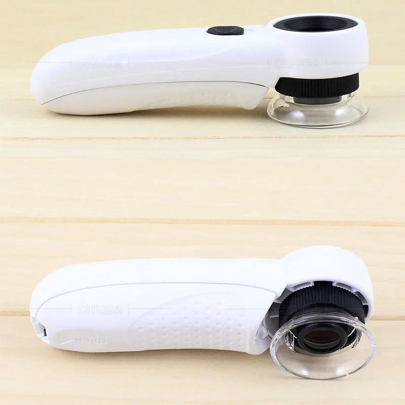 Jewelry Appraisal Led Magnifying Glass Handheld High Magnification Jewelry Mirror Gift with Lens Cover Peaceful Pleasures Health and Wellness