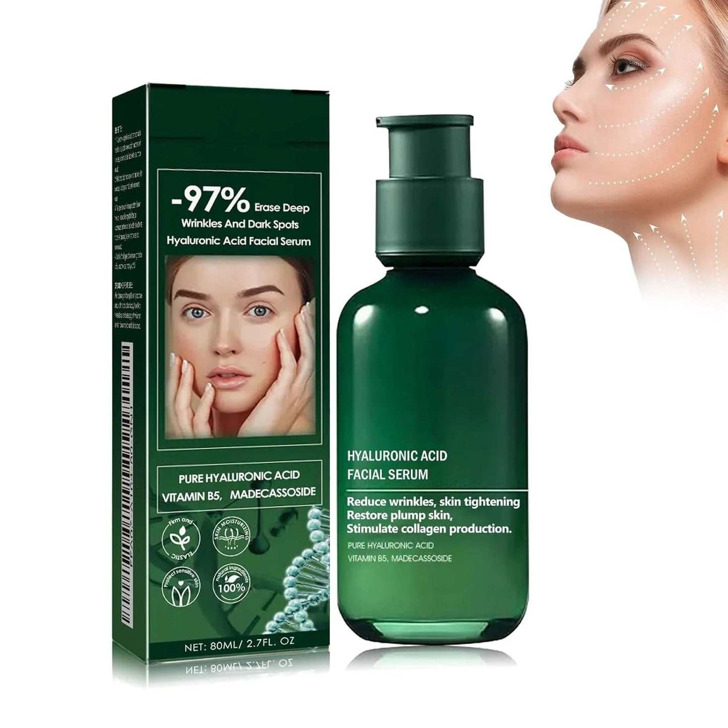 LGRAMER Vitamin B5 Hyaluronic Acid Face & Neck Firming Serum
