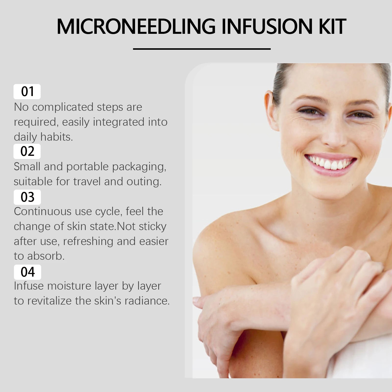 Hyaluronic Acid Microneedle Roller Serum Kit – Firming & Hydrating Peaceful Pleasures Health and Wellness