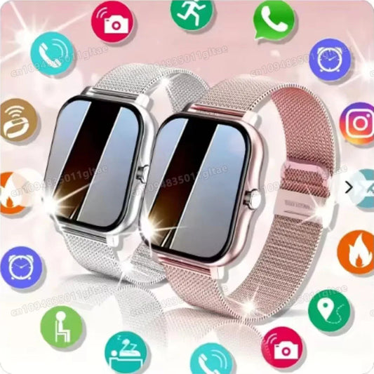 Smart Watch For Android IOS Watches 1.83inch HD Display Bluetooth Call Message Alert Music Sports Mode Smartwatch Men Women Gift Peaceful Pleasures Health and Wellness