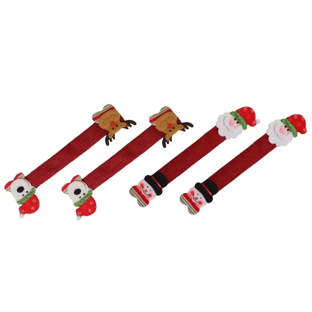 Christmas Door Handle Covers – Santa & Snowman Set of 4