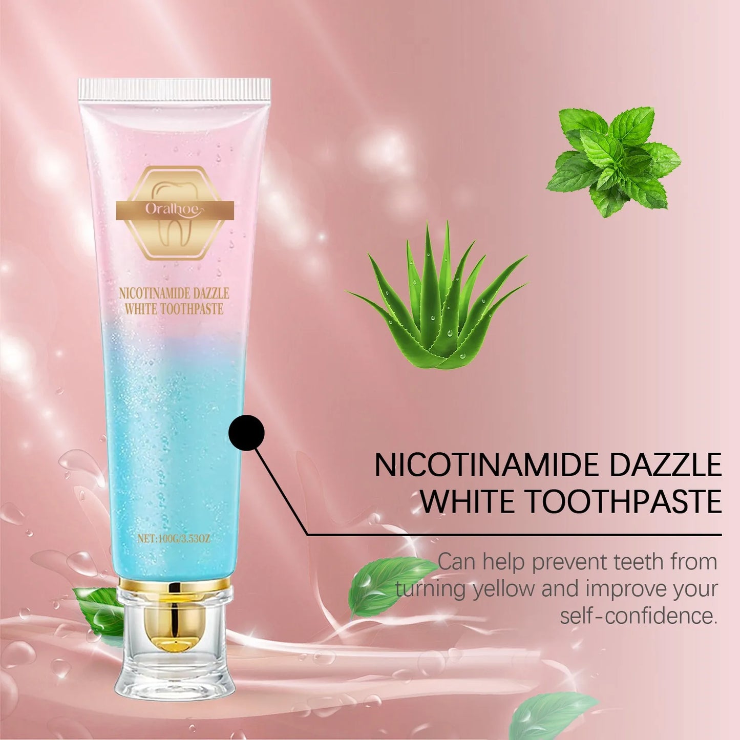 Oralhoe Niacinamide Whitening Toothpaste | Sensitive Gums & Fresh Breath