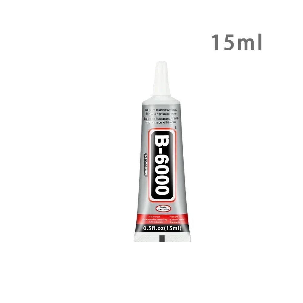 B6000 9ml 15ml 25ml 50ml Rhinestones Crystal Adhesive Mobile Phone Screen Super Glue Repair Jewelry DIY Crafts Glass Supplies Peaceful Pleasures Health and Wellness 15ml