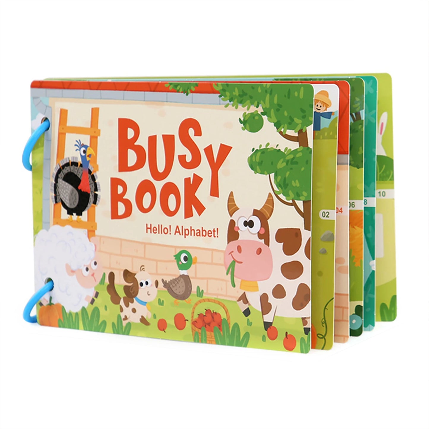 Kids Farm Letter Sticker Book – Reusable Montessori Busy Book