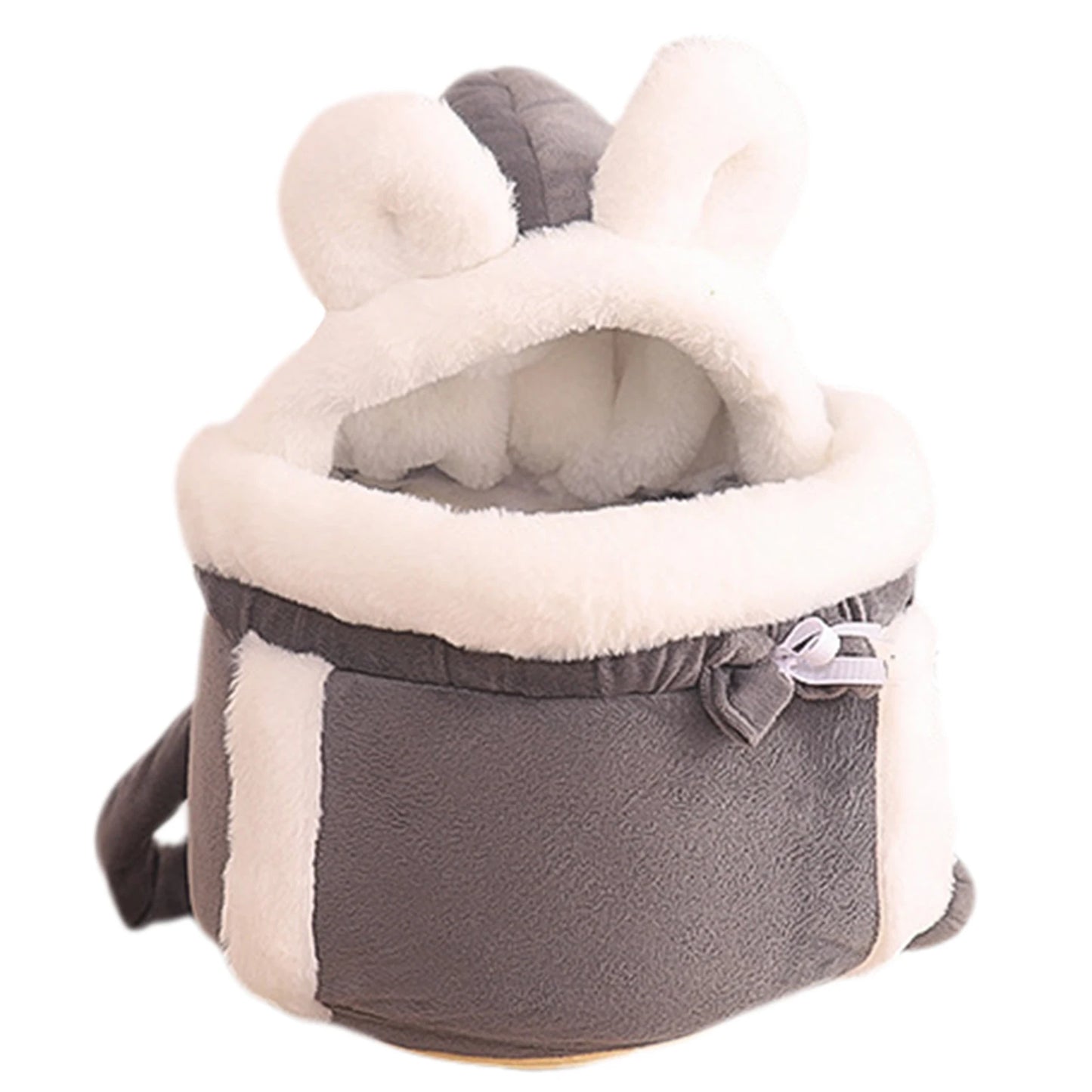 Winter Plush Cat Carrier Backpack | Cozy Travel Bag for Pets