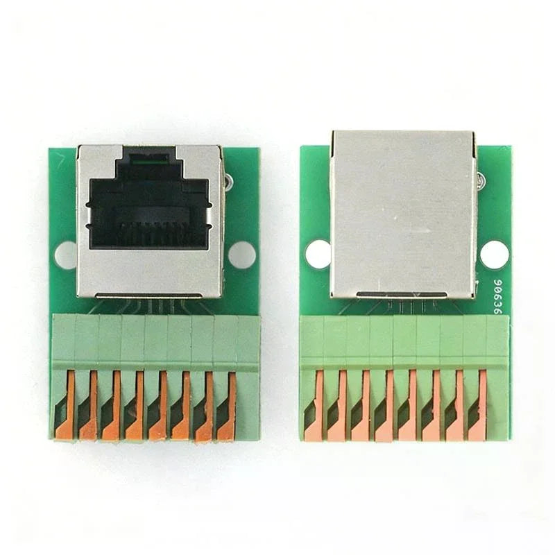 RJ45 Female Socket Adapter Board – Solder-Free Terminal Block Network Adapter Board Peaceful Pleasures Health and Wellness