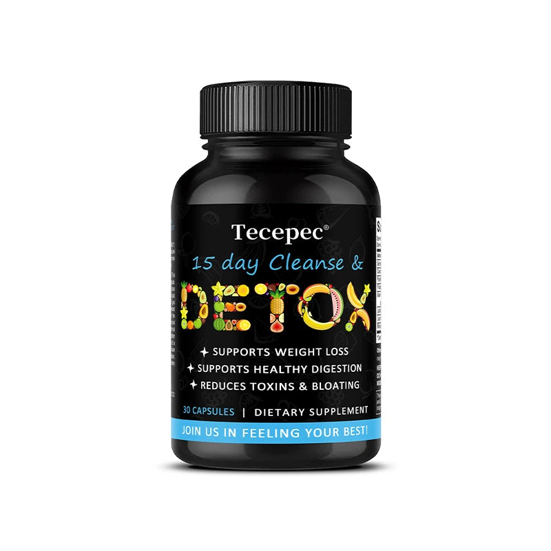 15 Day Cleanse and Detox - Supports Gut Health, Improves Digestion, Metabolism and Promotes Weight Management Peaceful Pleasures Health and Wellness 30 count-1bottle
