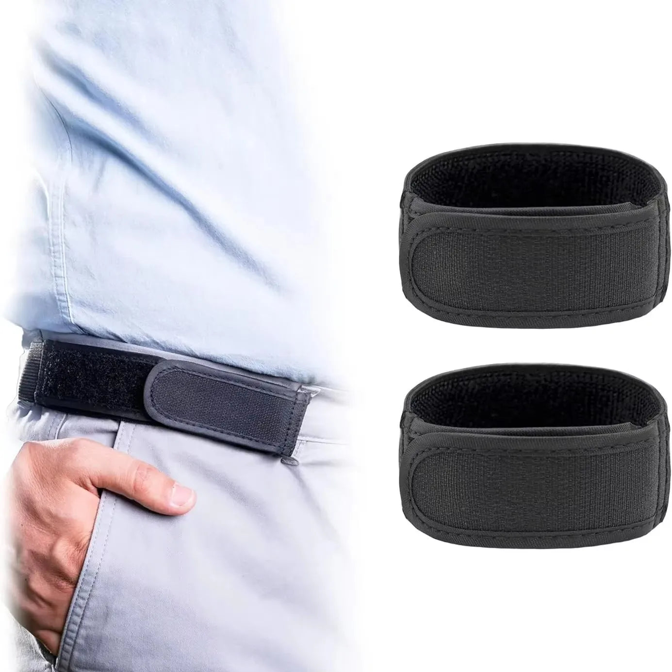 Fashion Ultra-soft No Buckle Elastic Belts Stylish Comfortable Belt Loop Buckle-Free Belt Unisex Jeans Pants Belt Women Peaceful Pleasures Health and Wellness