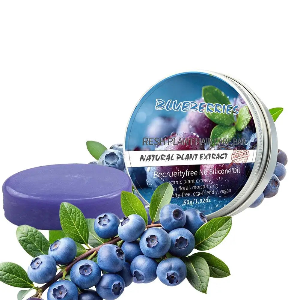 Blueberry Shampoo & Hair Conditioner Bar - Plant Essential Oil Soap,Oil Control Volumizing, Silicone-Free for All Hair Types Peaceful Pleasures Health and Wellness conditioner