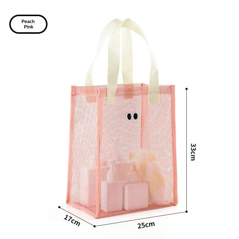 Reusable Mesh Tote Bag – Breathable Beach & Shopping Shoulder Bag