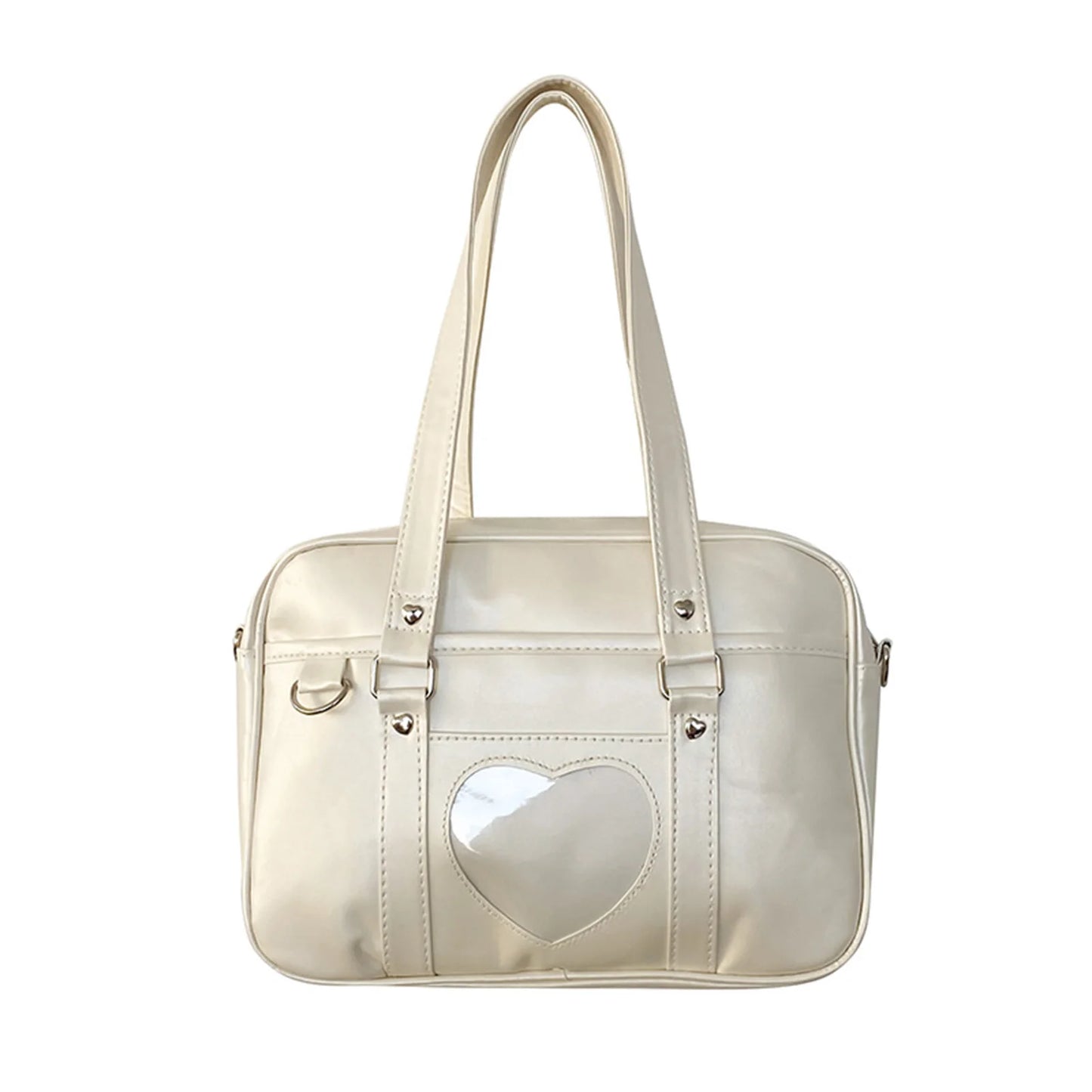 Heart Cross-Body Tote Bag for Teen Girls | Cute Shoulder Bag