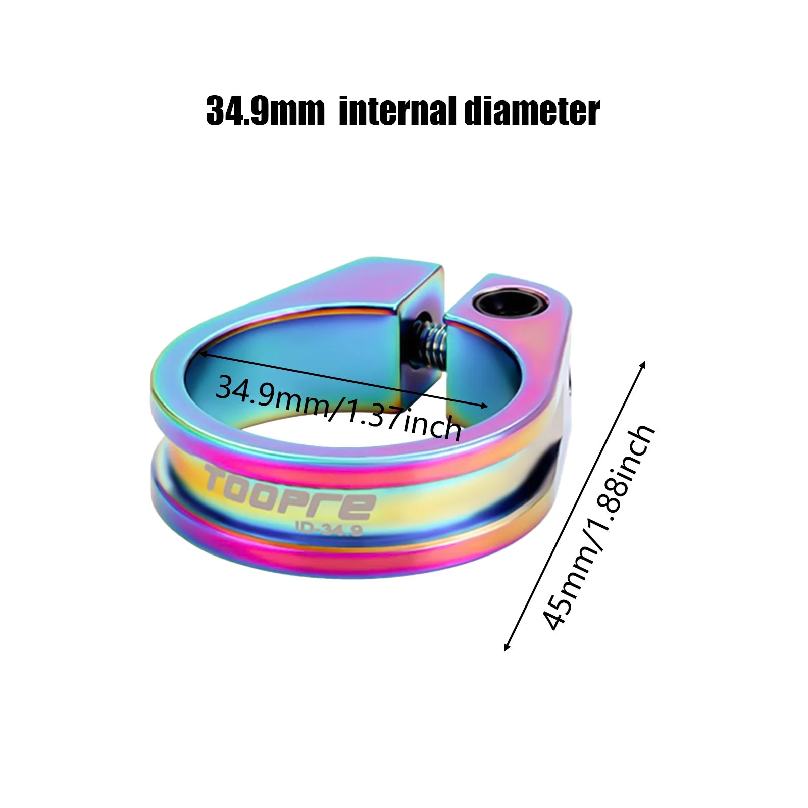Aluminum Alloy Road Bike Seat Clamp Bicycle Seatpost Collar Clamp Tube Clips Gift for Cycling Enthusiasts Peaceful Pleasures Health and Wellness