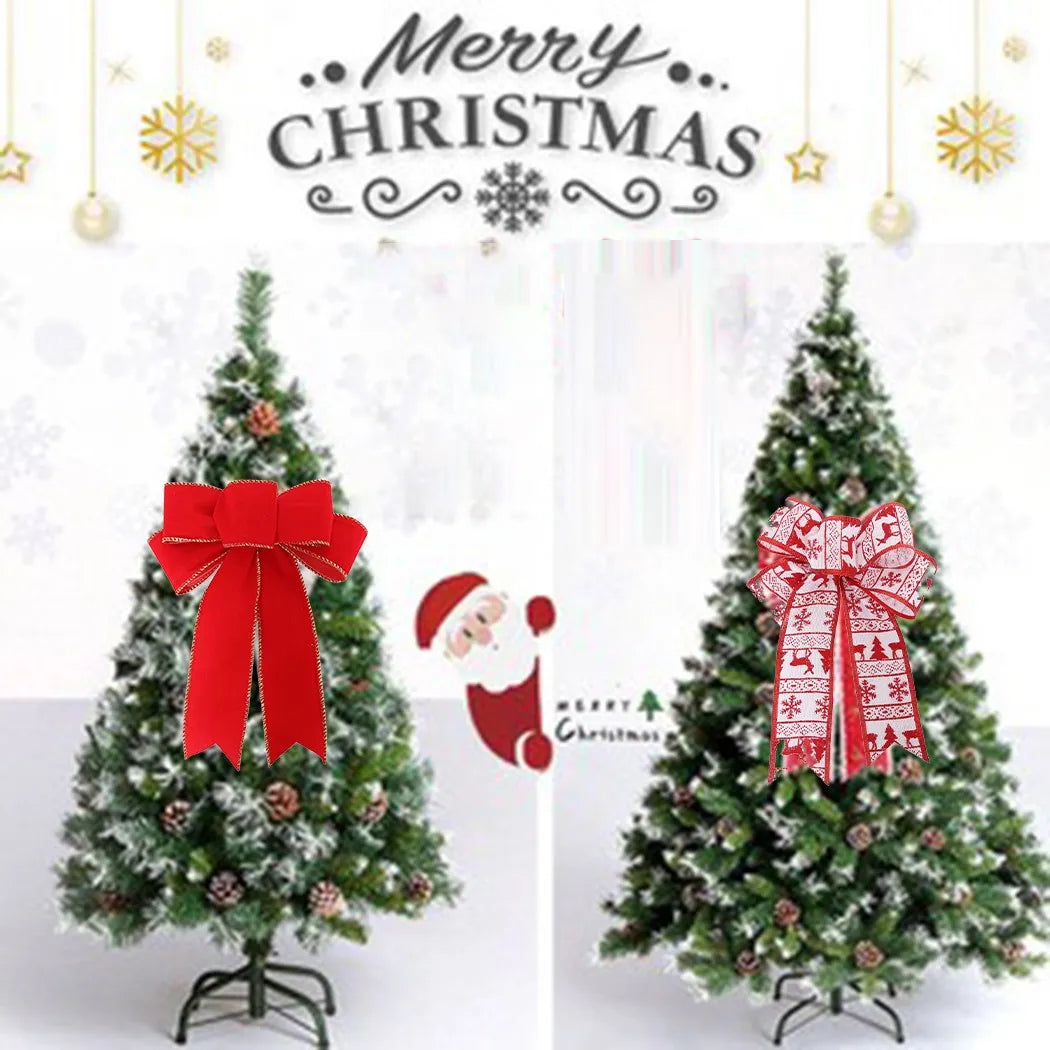 Cloth Bowknot Ribbon – Christmas Tree & Holiday Decor