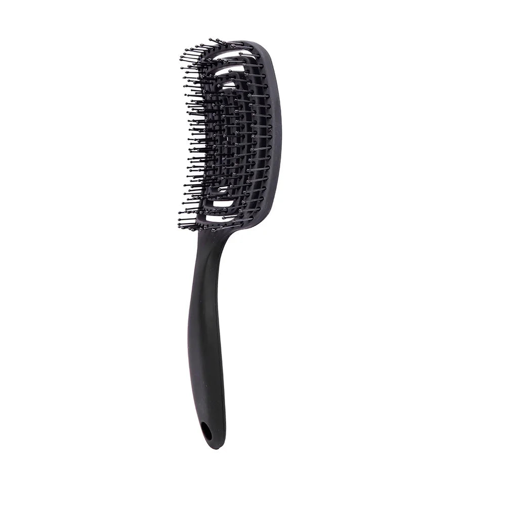 1Pcs Detangling Brush For Women Fast Blow Drying Hollowing Hair Comb Massage Scalp Styling Hairbrush For Afro 3A/4C Black Hair Peaceful Pleasures Health and Wellness Black