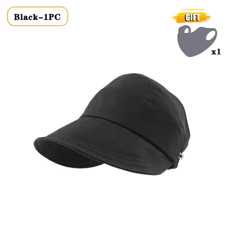 Foldable Wide Brim Ponytail Sun Hat | Quick-Dry Adjustable